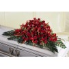 The Red Splendor Casket Spray